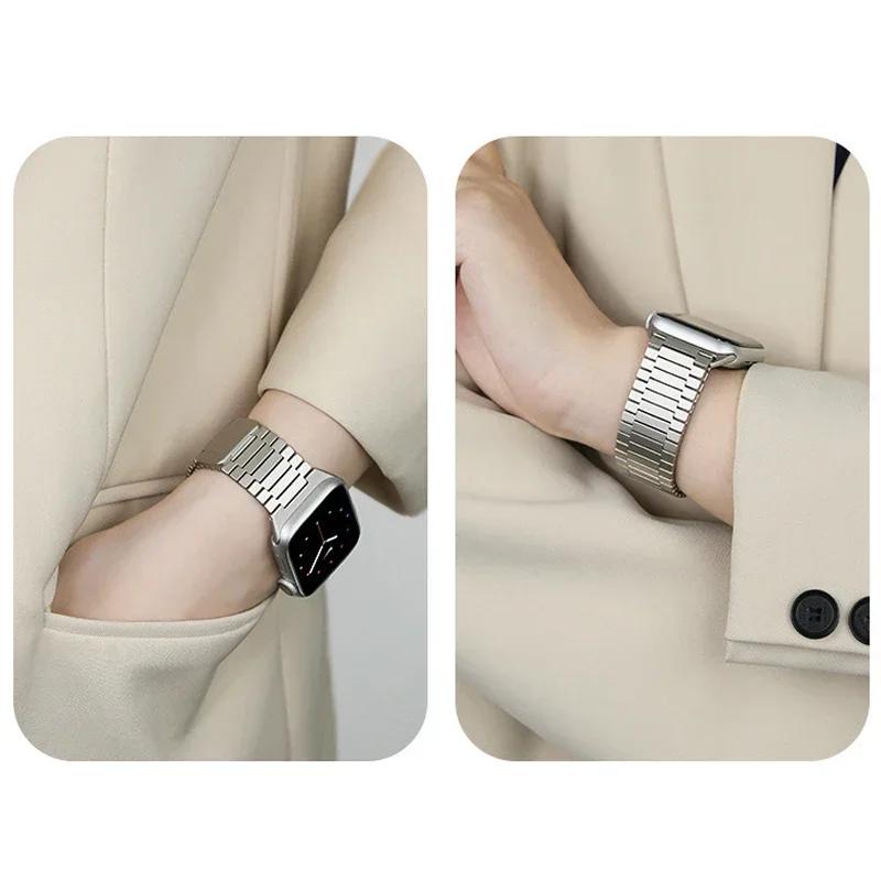 Luxury Magnetic Strap for Apple Watch 11 10 9 8 Band Ultra 3 2 49mm 46 44 45mm Titanium Color Bracelet for iWatch 7 se 6 40 41mm