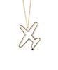 Bonbeau Airplane Gold Necklace 14K Gold Airplane Pendant Gold Necklace