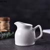 White Ceramic Milk Jar with Handle Milk Pot Seasoning Pot Coffeeware Coffee Milks Cup Western Sauce Pots Sauce Cup Coffee Cups