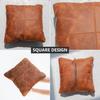 Leather sofa pillow, Leather cushion cover, Leather pillow cover, Custom cushion cover, Leather pillow case, Square cushion cover