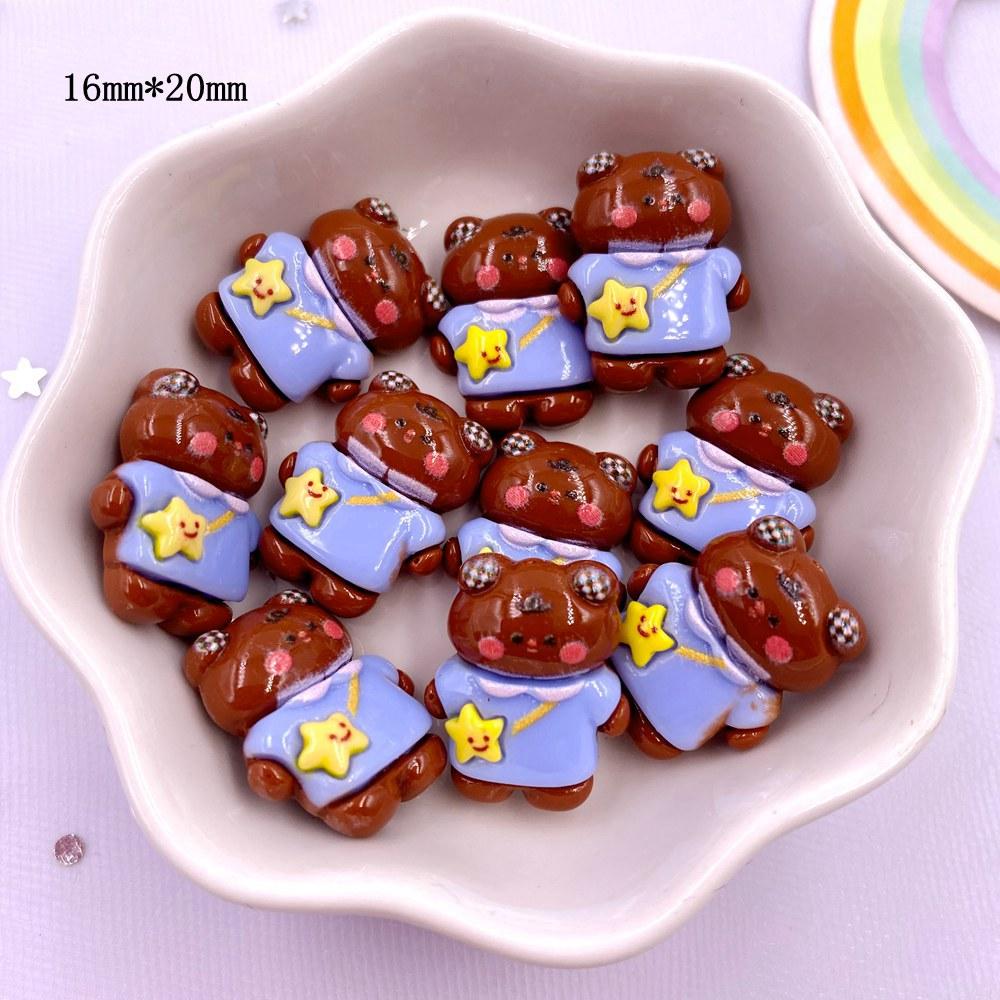 Harz Bunt 3D Mini Hase Bär Mädchen Junge Flatback Figuren Scrapbook 10 STK DIY Haarspange Haarnadel Handwerk Dekor Zubehör