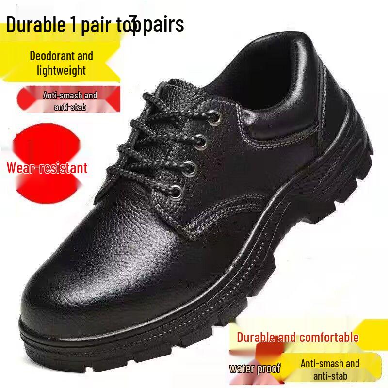 Lehké pracovní boty s ocelovou špičkou odolné proti nárazu a propíchnutí – Odolné proti oleji a zápachu pro staveniště