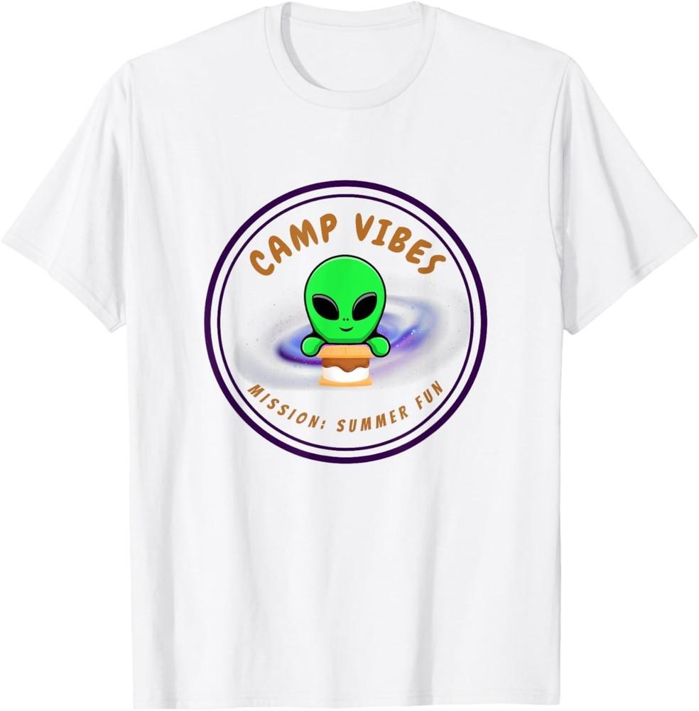 

Camp Vibes Alien S’mores Shirt – Summer Space Squad Tee T-Shirt 4XL