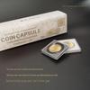 Coin Capsule Box Set: 40mm Square, 27mm Coin, 30mm Collection with Ring Storage