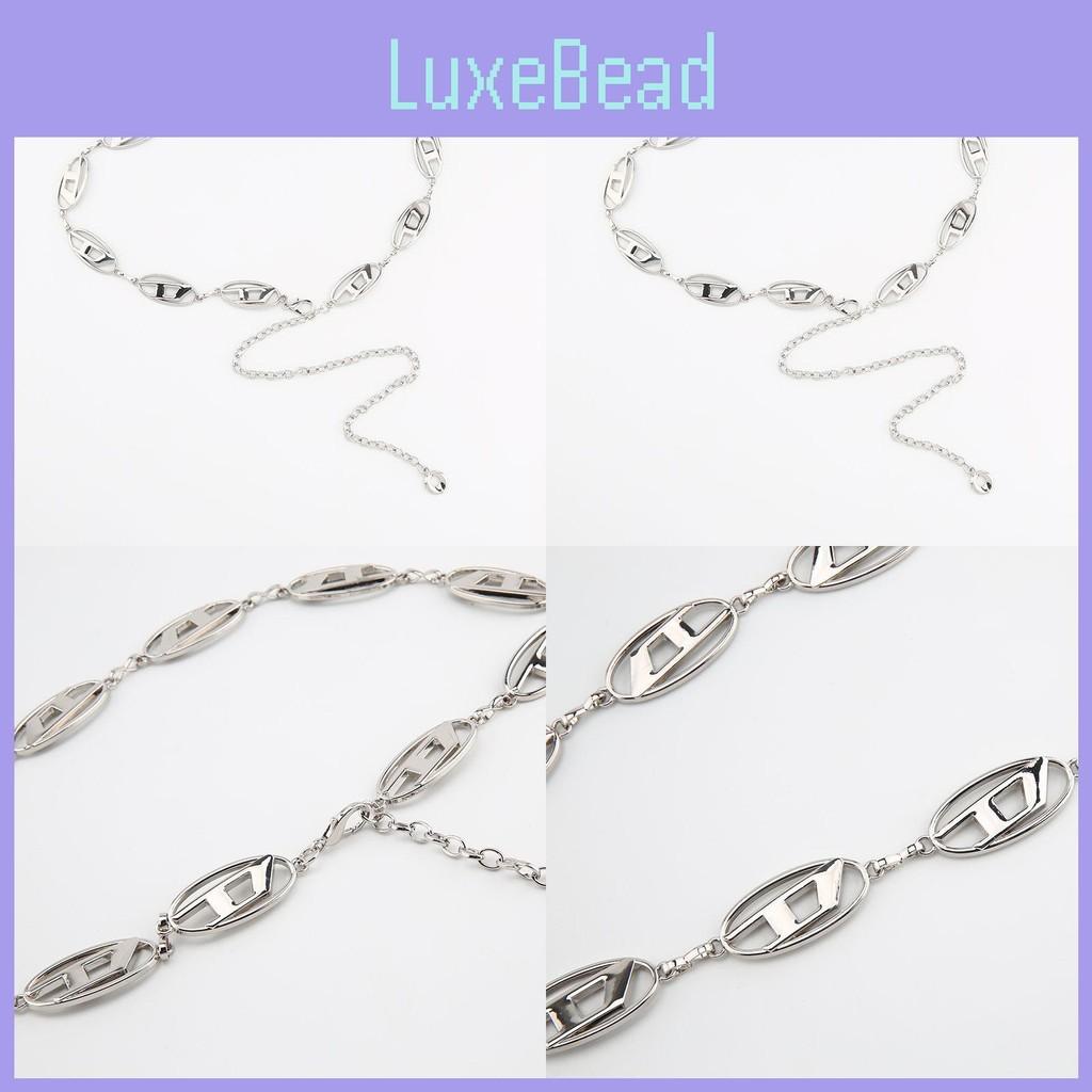 Metal Silver Dletter Chain Waist Chain Adjustable Skirt Versatile Jeans
