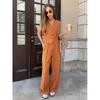 Sleeveless Vest Low Waisted Pants Set Pure Color Sleeveless Vest Hip-Hugger Suit