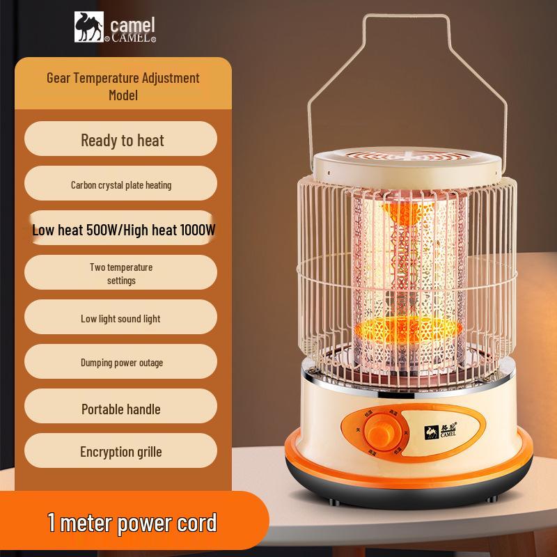 Compact Electric Birdcage Heater: Energy-Saving Fire Pit for Home & Office, Fast Tea Brewing & Efficient Heating