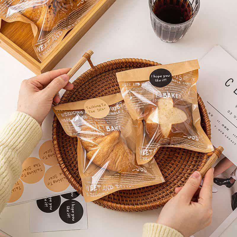Kraft Paper Bread Packaging Bags