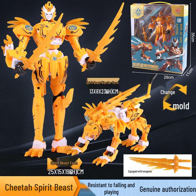 Kirin King Transforming Mecha Car: Large-Scale Educational Robot Toy for Kids