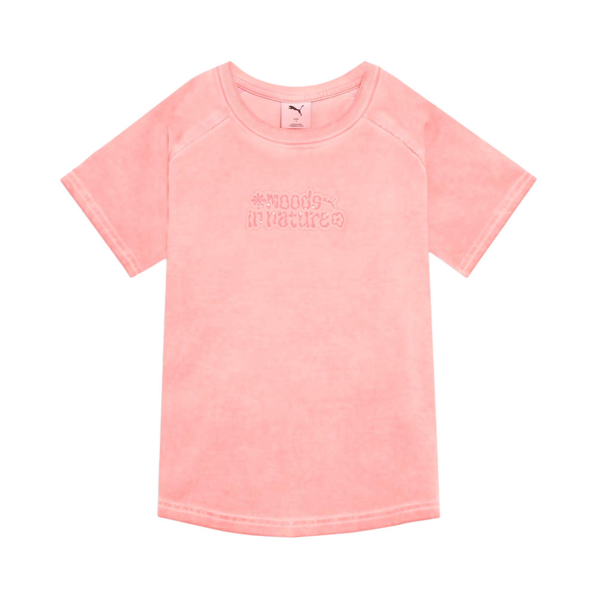 Puma Nature Moods Cool Minimalist Round Neck Washable Short Sleeve T-Shirt Women tops 637346-26 S