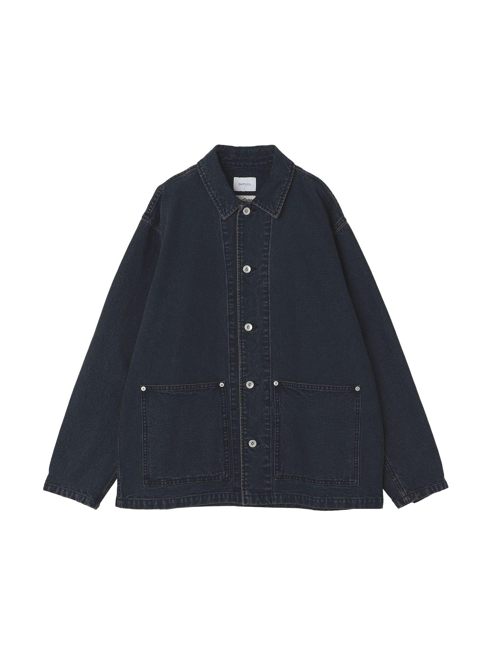 

SHIPS any Cone Denim Canvas Denim Coveralls, Men s, Navy, Size L (714060020), Compatible with All-Purpose Suits