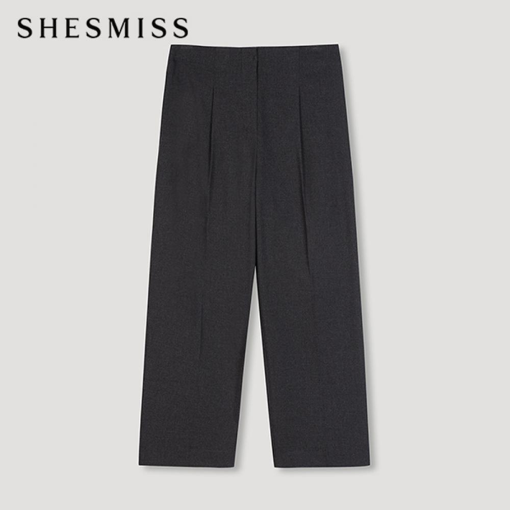 

She S miSS Cropped One Tuck pantS SwwSln41220 Dg dark gray/55