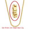Trendy Stainless Steel O-Chain Necklace with DIY Pendant Options