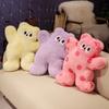 Dopamine Bear Plush Pillow Soft Cute Bear Shaped Cushion Toy for Stress Relief and Comfort