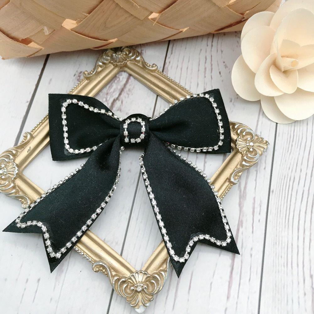 3D Cloth Patch Rhinestone Cloth Applique Clothes Accessory Bow Patch  Women