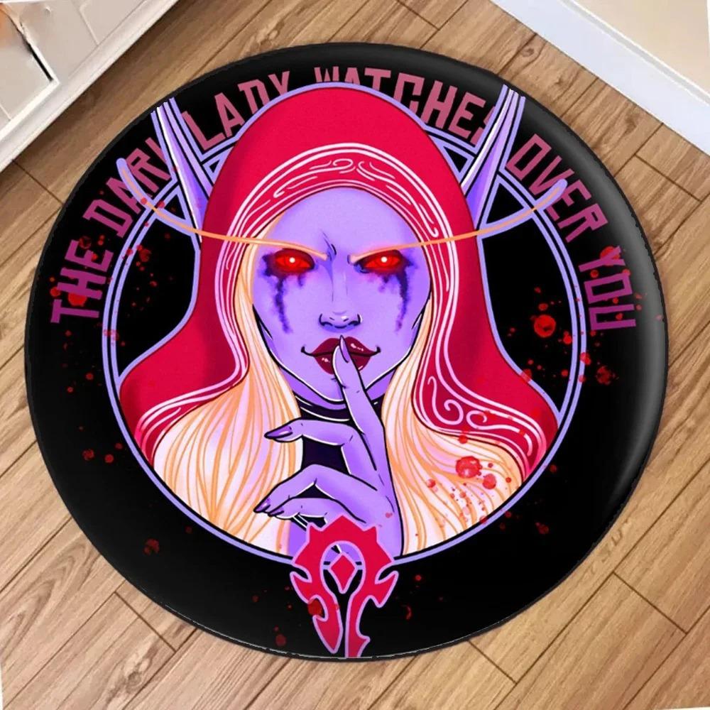 Pentagramm Schädel Cthulhu Magischer Kreis Runder Teppich Hexe Gothic Rock Interieur Mystisches Blau Rosa Hölle Dekoration