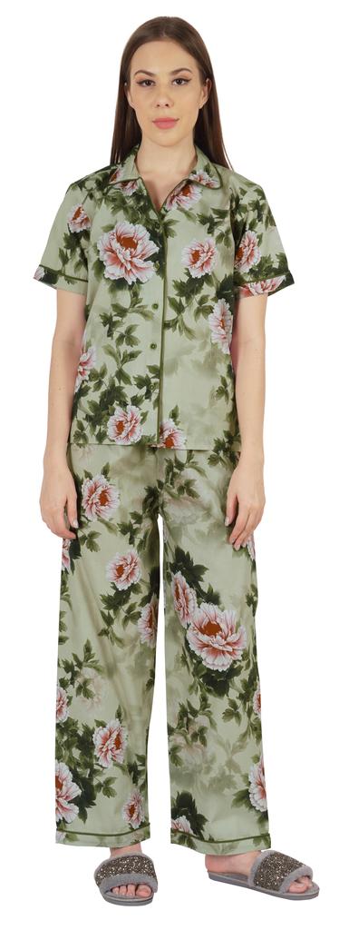 Inkmeso Women  s Classic Short Sleeve Shirt and Pajama Pants Loungewear 2 Pc PJ Sleep