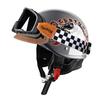 Cycking Japanese Vintage Half Helmet Open Motorcycle Helmet Scooter Skateboarding Unisex Common Muffler