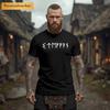 YOUR NAME In Runic Script Up To XL Personalized T Shirt Nordic Viking Rune Alphabet  Vintage Washed Top For Everyday Wear