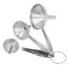 3PCS Small Funnels Stainless Steel Multifunctional Mini Filling Funnel Kit for Transferring Essential Oils Liquid Fluid
