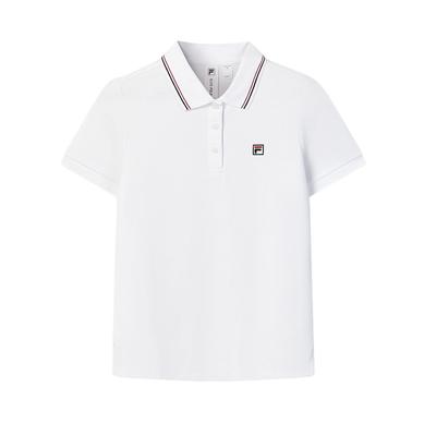F.C. Essential Pullover Knit Basic Short Sleeve Polo Shirt Women Tops F11W621101F-WT