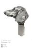 Dachshund Smooth-haired, Wiener dog, Badger dog – Brooch with a clip, holder for a start number – Design 02 | Art-Dog