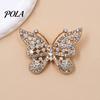 Elegant Butterfly Pin Rhinestone Brooch for Women, Vintage Lapel Secure Clasp Pin, Hats Clothes Dress Decorative Jewelry Accessories Strong Buckle