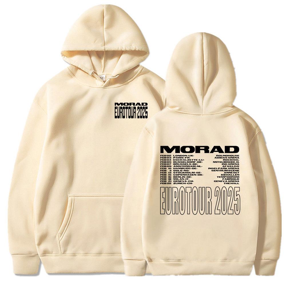 Rapper Morad 2025 Tour Hoodies Men's Women Harajuku Hip Hop Pop Music Street Sweatshirt Casual Oversized Pullovers Streetwear