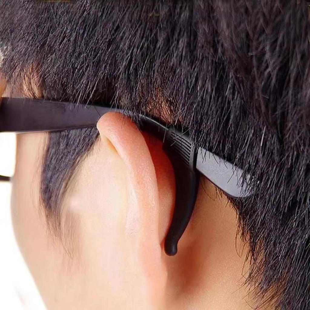 5 Paires Manchon pour Lunettes Crochet d'Oreille en Silicone pour Lunettes de Vue Lunettes de Soleil Manchon Accroche Anti-Chute