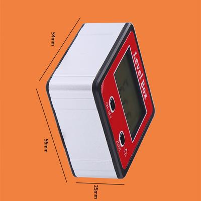 Horizontal Angle Meter Digital Protractor Inclinometer Electronic Level Box Magnetic Base Measuring Tools Red