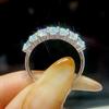 GRA 1.4ct Real Moissanite Diamond Eternity Ring for Women 925 Silver Daily Party Gorgeous High Quality Fine Jewelry