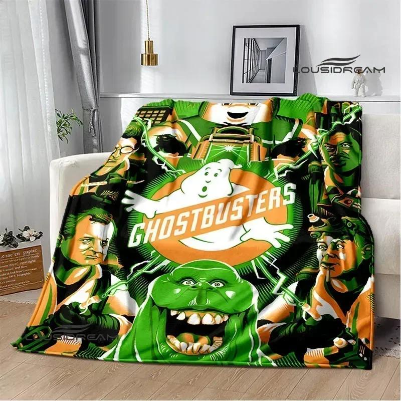 Coperta Stampata Cartoon G-Ghostbusters Calde Coperte in Flanella Morbide e Confortevoli Coperta da Casa Viaggio Fodere per Letto Regalo di Compleanno