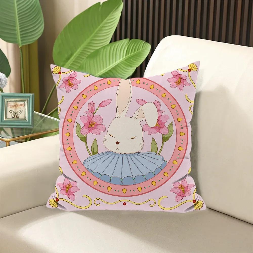 

Животное Кролик Олень Цветок Элегантная Комната Подушки Чехлы Декоративные Подушки для Дивана Наволочка × Наволочки × Чучело 66x66cm