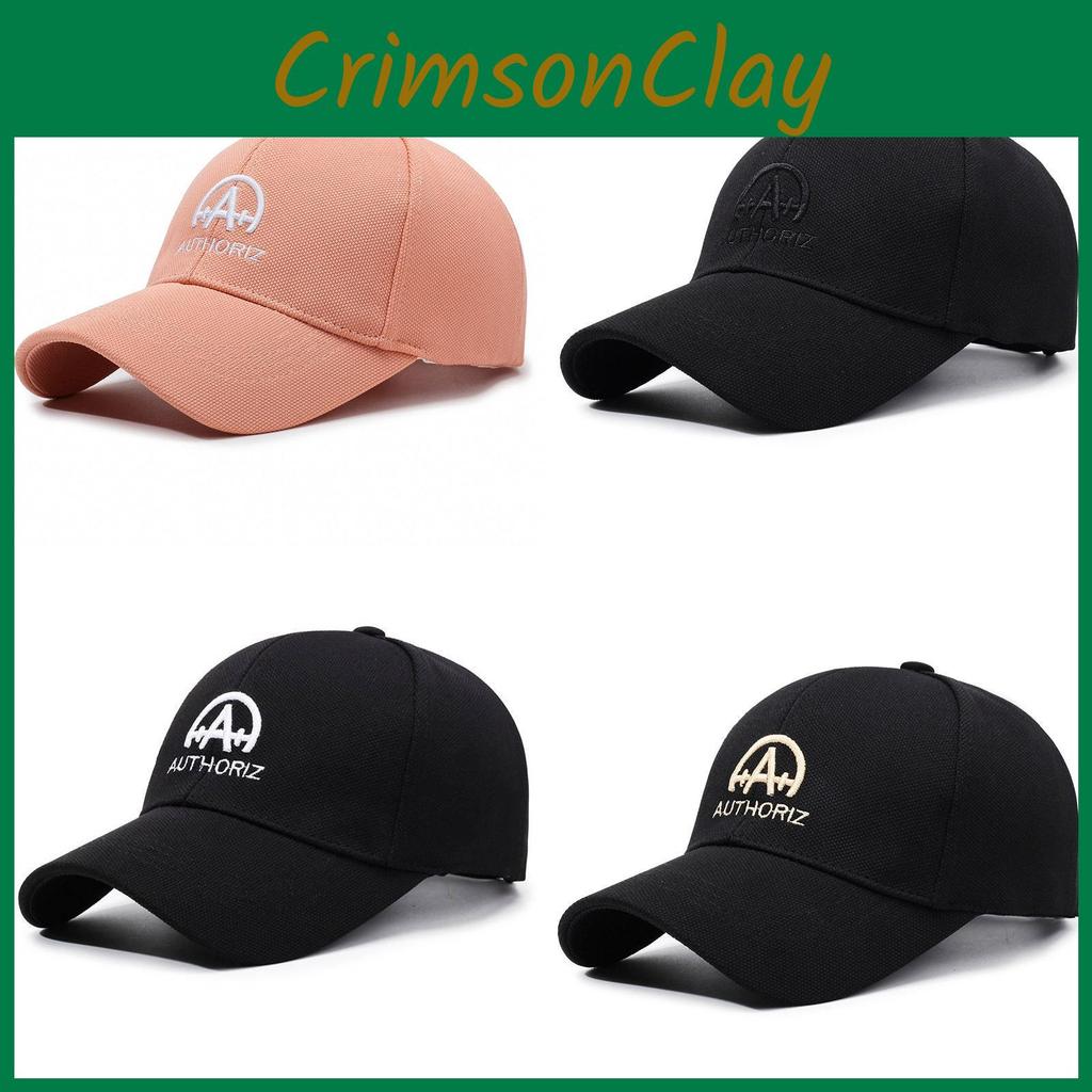Authoriz Embroidery Letter Baseball Cap Outdoor Breathable Sun Hat Protection