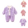 Kinder Freizeit Langarm Set, Bequeme Alltagsoutfits