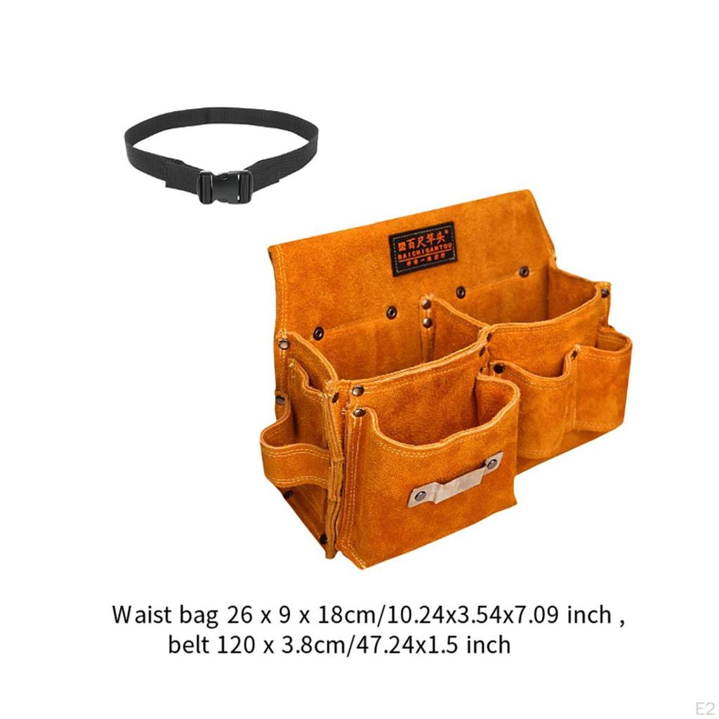 Kožené pouzdro na nářadí Pás Taška na pas pro údržbu auta Užitkový organizér