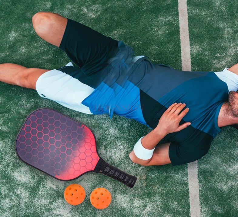 Pickleball Racket Carbon Fiber Pp+Honeycomb Core Professional Game Glass Fiber Hole Ball