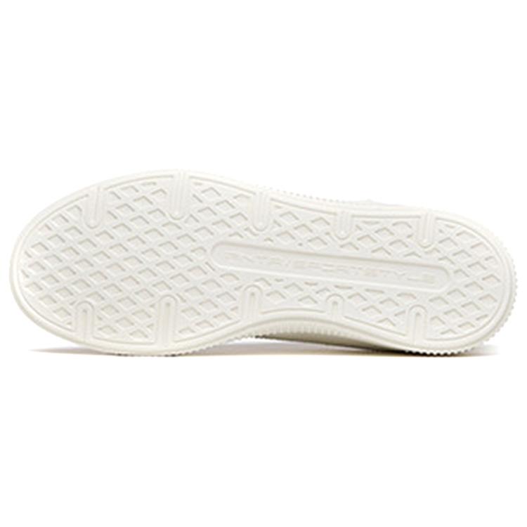 New Anta Life Collection Slip Resistant Abrasion Resistant Low Top Skateboard Shoes Women's White Purple Green 122138062-3