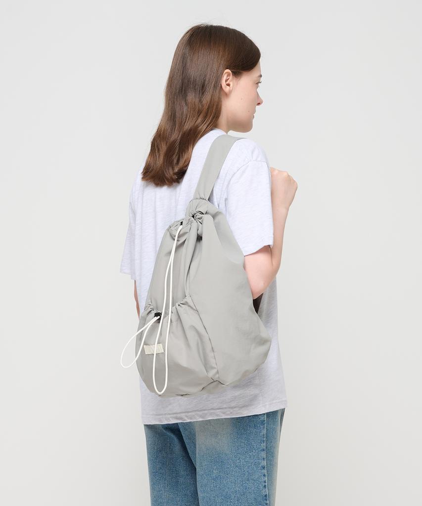 Roidesrois String Pocket Sling Backpack (Grey)