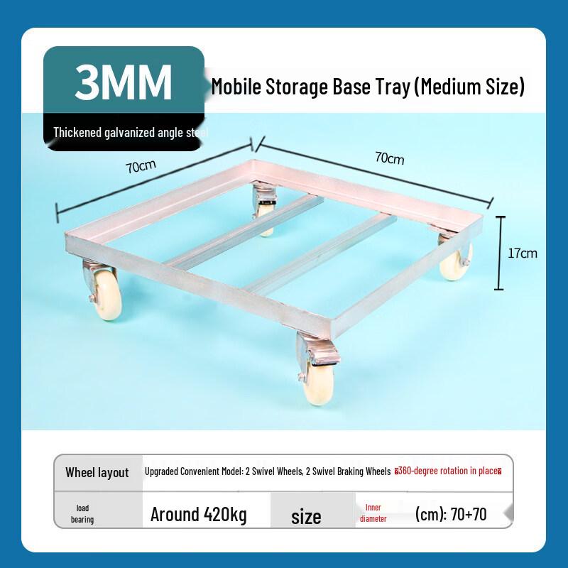 

Plastic Flower Pot Tray with Wheels