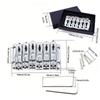 6 String Guitar Fixed Bridge Separated Saddles 6 String Guitar Bridge Musical Instrument Accessory For Smooth Playability