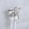 With Washing Machine Outlet Stainless Steel Faucet with Tape Angle Valve Faucet  Balcony Mop Pool