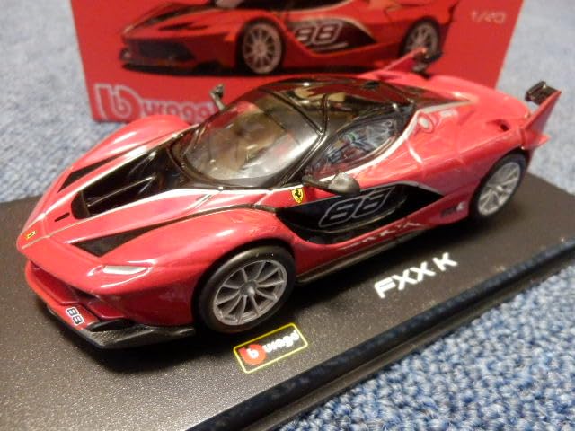Miniature Car 1/43 Ferrari Miniature Car Burago Signature Ultra-Precision Series Ferrari FXX K Red #88 BBURAGO