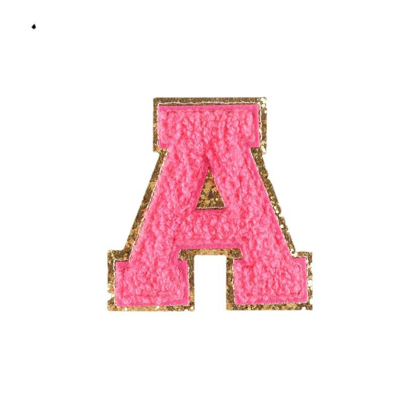 Computer Embroidery Phnom Penh Towel Embroidery Cloth Label English Alphabet Hand Account Diy Patch Accessories Chenier Embroidery Cloth Sticker