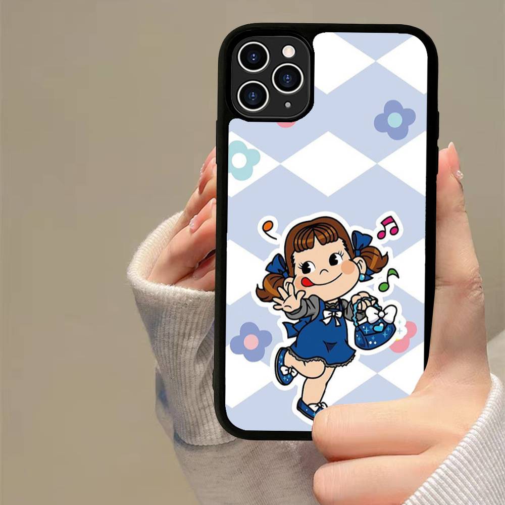 Fujiya Milky Peko-Chan Handyhülle Silikon PC+TPU Für Für IPhone 11 12 13 14 15 16 Plus Pro Max Hülle