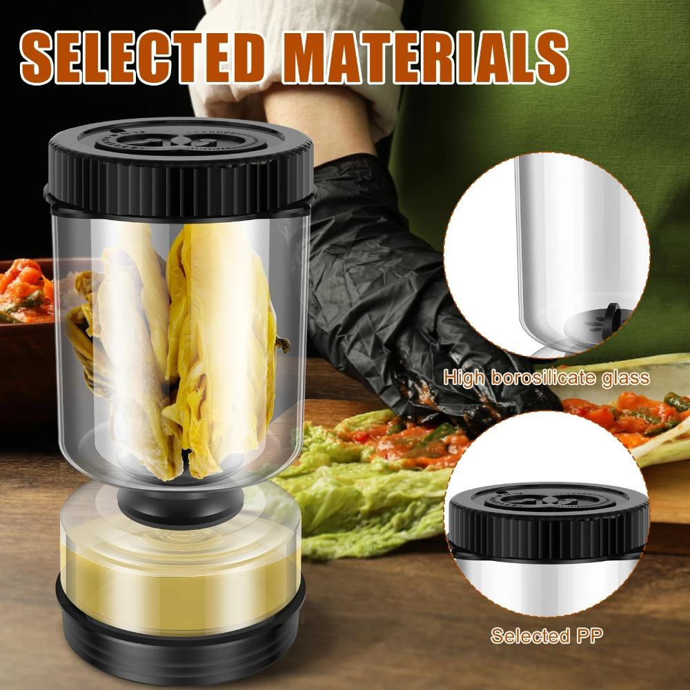 Leakproof Pickle Olive Container Perforated Vegetable Dehydrator Jar  Pickled Cucumber