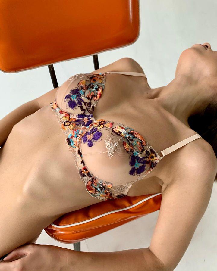 Multi-Color Embroidered European & American Sexy Temptation Lingerie Set