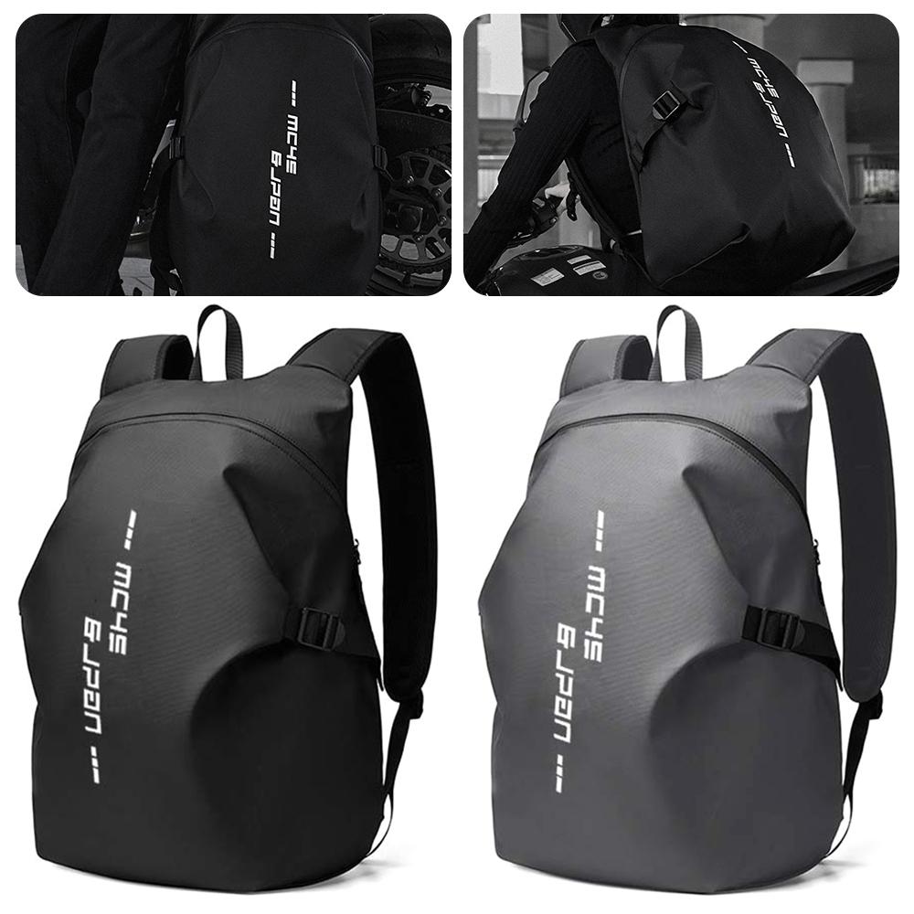 Large Capacity Motorcycle Backpack Reflective Stripe Helmet Storage Bag New Helmet Backpack