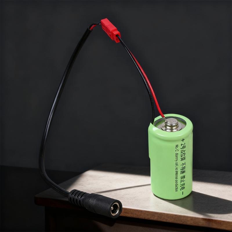 LR14 C Type Dummy Battery 0V Output With 5.5x2.5mm 5.5x2.1mm Input Jacks For DIY Electronic Device Power Supply None Conductives Design