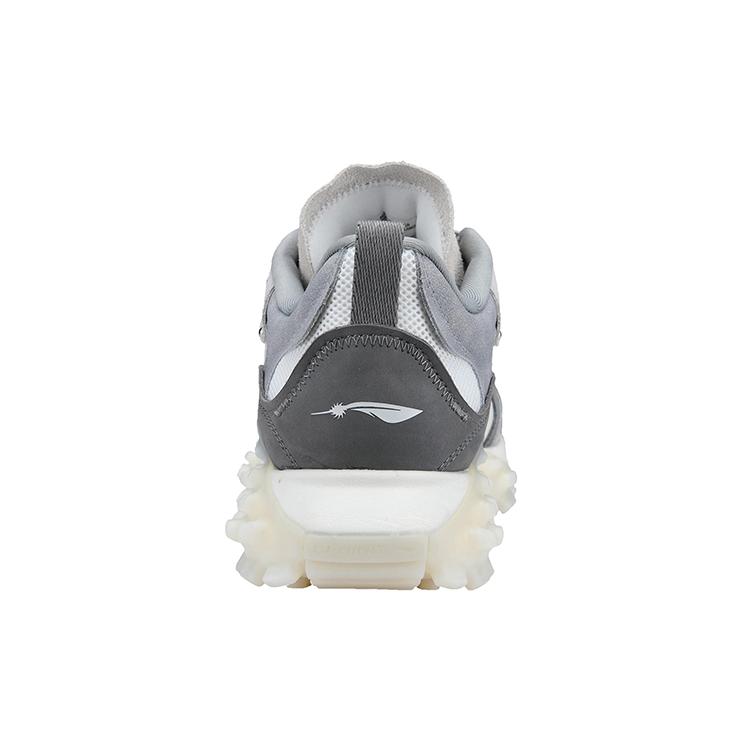 Li Ning Trendy Cushioning Slip Resistant Abrasion Resistant Low top Sports Casual Shoes Women's Antarctic Gray AZGS034-2